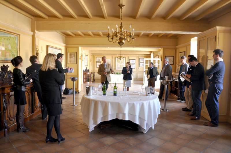 Paul Pontallier and Corinne Mentzelopoulos at Chateau Margaux